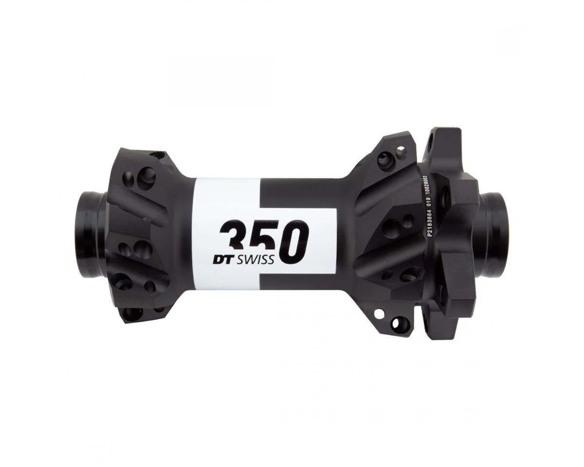 DT Swiss 350 Front Hub (Black) (15 x 100mm) (6-Bolt) (28H) (Straight Pull)